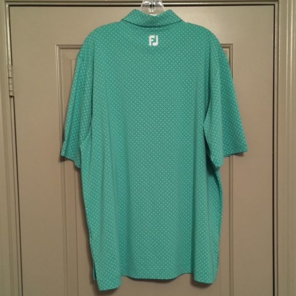 Footjoy Mens Golf Polo Shirt Sz L Green - Picture 5 of 6